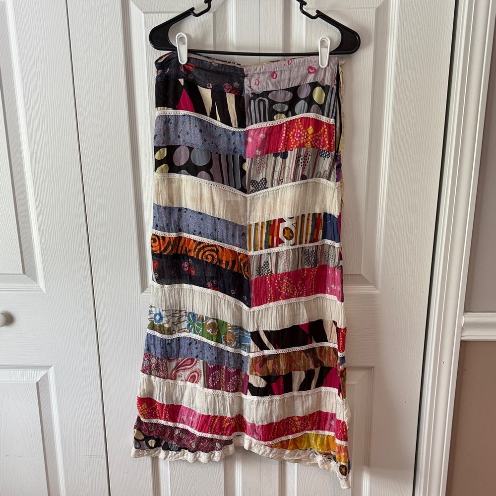 Jayli Colorful Patchwork Maxi Skirt